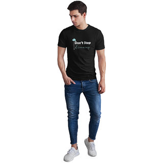                       THE 28 Pure Cotton making sense Printed Black Color Half Sleeve Regular Fit Men T-Shirt                                              