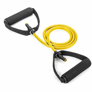 Amextrian Toning Tube Resistance Band  Resistance Tube for Men and Women (30-35 lbs) - Random Colour
