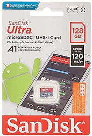 SanDisk Ultra microSD UHS-I Card 128GB, 120MB/s R
