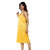 Nivcy Women Satin Nighty (Yellow)