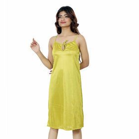 Nivcy Women Satin Nighty (Celery)