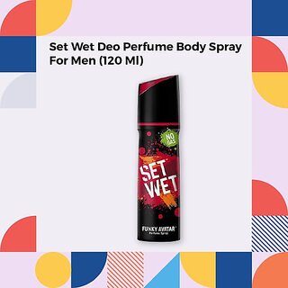 Set Wet Deo Perfume Body Spray For Men (120 Ml)