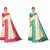 KSUT Multicolor Printed With Blouse Saree