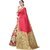 KSUT Red Floral With Blouse Saree