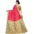 KSUT Red Floral With Blouse Saree
