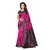 KSUT Pink Printed With Blouse Saree