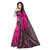 KSUT Pink Printed With Blouse Saree
