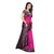 KSUT Pink Printed With Blouse Saree