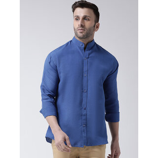                       Riag Men's Navy 100% Cotton Casual Shirts                                              
