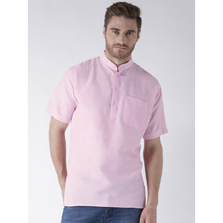                       Riag Men's Pink Short Kurtas                                              