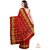Vijaybhai Patolawala Red with ZariChecks Figure Motifs Patola Saree - Single Weave