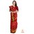 Vijaybhai Patolawala Red with ZariChecks Figure Motifs Patola Saree - Single Weave