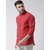 Riag Men's Red 100% Cotton Casual Shirts