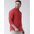 Riag Men's Red 100% Cotton Casual Shirts