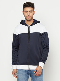 Glito Colour-Blocked Hooded Jacket-Track-Upper With Side Pocket For Men