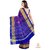 Vijaybhai Patolawala Purple  Blue with Figure Motifs Patola Saree - Single Weave