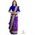 Vijaybhai Patolawala Purple  Blue with Figure Motifs Patola Saree - Single Weave