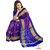 Vijaybhai Patolawala Purple  Blue with Figure Motifs Patola Saree - Single Weave