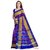 Vijaybhai Patolawala Purple  Blue with Figure Motifs Patola Saree - Single Weave