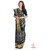 Vijaybhai Patolawala Dark Green with ZariChecks Motifs Patola Saree - Single Weave