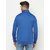 Glito Men's Blue & White Stripe Stylish Jacket-Track-Upper With Two Side Pocket