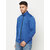 Glito Solid Blue Side Pocket Jacket-Track-Upper For Men