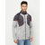 Glito Dart & Light Grey With Red Piping Two Side Pocket Jacket-Track-Upper For Men