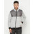 Glito Solid Grey Fashionable Sweatshirt With Side Pocket For Men
