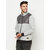 Glito Solid Grey Fashionable Sweatshirt With Side Pocket For Men