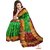 Vijaybhai Patolawala Green Zari Checks Patola saree - Single Weave