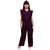 Girls Striped Sleeveless side Ruffled jumpsuit-16 Blue-Red 11-12 Years