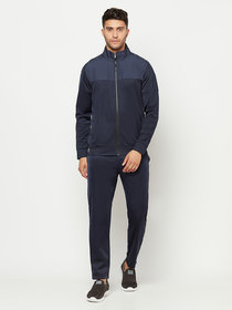 Glito Sports Men's Super Poly Solid Navy Track Suit