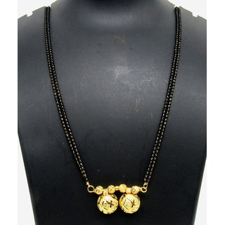                       Golden vati Black Mangalsutra necklace                                              