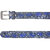 Exotique Men's Snake Print Blue Casual Leather Belt  (BM0114BL)