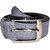 Exotique Men's Grey Casual Leather Belt  (BM0006GY)
