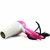 Professional Folding 1290 Hair Dryer With 2 Speed Control 1000W Dryer (Pink)