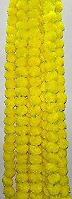 Plastic Marigold Flower Garlands 5 Ft Long for decoration wedding (Pack of 5)