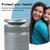 AirOK Vistar 450, Smart and Automated, 360 Degree Air Flow, Kills 99.7 Viruses,Portable Room Air Purifier (Silver)