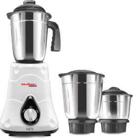 KHAITAN AVAANTE NIOS (500 Watt) Mixer Grinder with 3 Stainless Steel Jars (white)