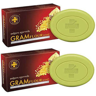 Sadguru Ayu rveda Gram Flour Soap 75gm Pack Of 2