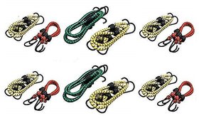 High Strength Stretchable Elastic Rope/Bungee Cord for Hanging Clothes, Tying Behind Bikes etc (Size 4 ft, 12PC)