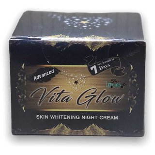                       Vita Glow advanced night cream for skin whitening with in 7 days 30g                                              