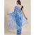 Roop Sundari Sarees Women's Blue Organza Digital Printed Saree With Blouse New Arrivals Latest Designer 2021 Party Wear
