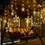 12 Stars LED Curtain String Lights Window Curtain Led Light for Decoration with 8 Flashing Modes for Diwali (Warm White)