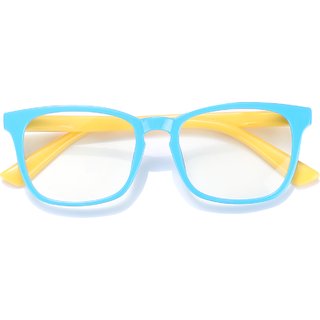                       CHEERS Blue Light Glasses for Kids Boys Girls Teens Premium Computer Glasses Anti Eyestrain  (Age 8-16 Yrs, Blue-Yellow)                                              