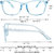 CHEERS Power Reading Glasses Blue Cut Computer Glasses for Men Women Anti Glare with UV400  Protection