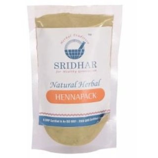SRIDHAR Natural Herbal Hennapack Powder 400 Grams (Pack of 04  X 100 Grams)