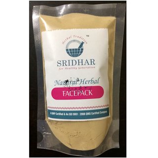 SRIDHAR Natural Herbal Facepack Powder 400 Grams Pack of 04 (Pack of 04  X 100 Grams)