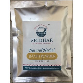 SRIDHAR Natural Herbal Bath Powder-Premium NALUGU/SUNNIPINDI 400 Grams (Pack of 04  X 100 Grams)