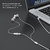 Portronics Conch 10 Wired Metal In the Ear 1.2m Cord Earphones With Mic - White